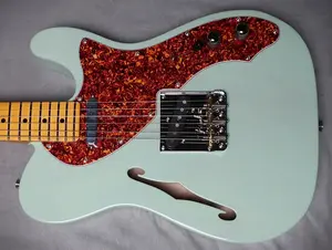 Fender American Professional II Telecaster Thinline 2024 Прозрачный серф-зеленый