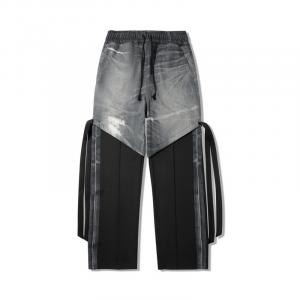 Прямые повседневные брюки женские цвет комбо LiNing, черный