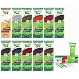 Крем-краска с экстрактом хны, натуральный краситель для волос 75 мл Herbal Time