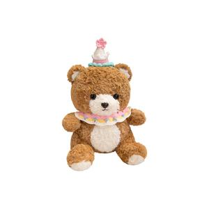 Плюшевая кукла Bib Bear Warrior успокаивающая реалистичная игрушка животное плюш высота 30см Happy Fish