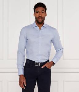 Рубашка h-моток-распространение-c1-222 Slim fit Boss, синий