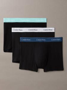 Хлопковые стрейч трусы Icon с расслабленным кроем и вытачками Calvin Klein, Pack of 3, Black/Blue/White
