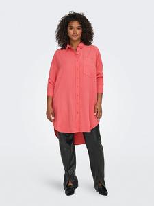 Блуза ONLY Carmakoma Corin Aris, коралловый