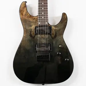 Электрогитара Schecter C-1 Standard - Черный градиент с текстурой дерева