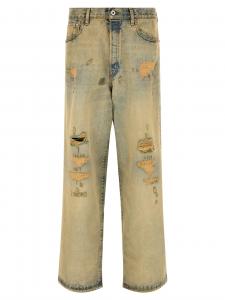 Джинсы из денима Kuroki KENZO, желтый