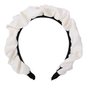 Атласная повязка для волос - белый Hedo