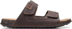 Шлепанцы Clarks mens Crestview Easy, темно-коричневый