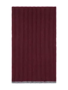 Шарф в рубчик Brunello Cucinelli, красный