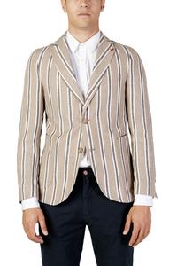 Пиджак Mulish в полоску, бежевый