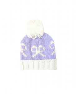 Детская шапка с помпоном и лавандовыми бантиками Bits & Bows, No Color