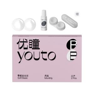 Нулевые контактные линзы First Zero Sensation ежемесячной замены срок использования 38% 42% влагосодержание 2 шт Youto