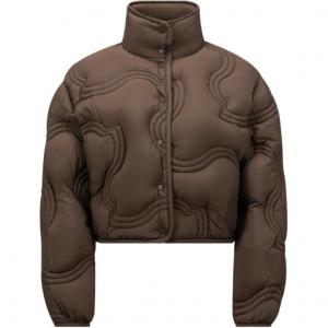 Пуховик женский коричневый Moncler