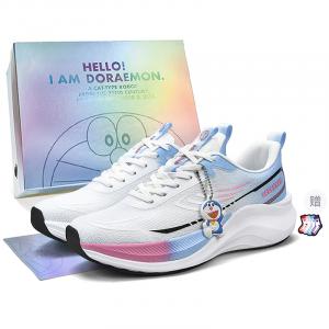 Doraemon Дораэмон Низкие кроссовки для бега унисекс Ледяная синева (версия с подвеской) и модные носки, цвет Ice Blue (Pendant Version)+Trendy Socks