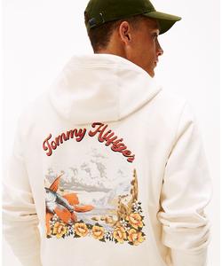 Мужская толстовка с графическим принтом, стандартного кроя Tommy Hilfiger, Ivory Petal