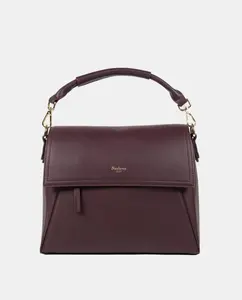 Женская сумка-ведро с клапаном Naulover, бордовый