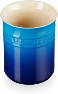 Керамическая кастрюля Le Creusetс половниками, 1,1 литра, лазурный цвет