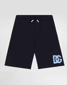 Флисовые шорты-бермуды с логотипом DG Dolce&Gabbana, мультиколор