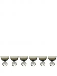 Набор из шести бокалов среднего размера x bela silva eternal snow, 10 см, Serax, серый