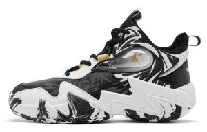 QIAODAN Детские баскетбольные кроссовки с противоскользящей подошвой, износостойкие, белые