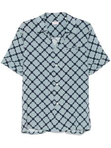 FURSAC рубашка с абстрактным узором, синий