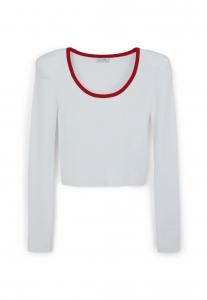 Топ с длинными рукавами Calliope, молочный