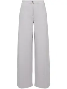 Стеганые брюки прямого кроя EMPORIO ARMANI, фиолетовый