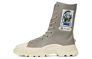 Детройт Хай Раф Саймонс Грей Уайт Adidas