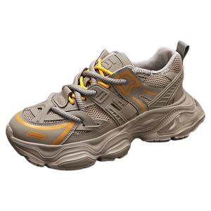 ZUOSAISI Дышащие и легкие массивные кроссовки мужские низкие серые, цвет Gray