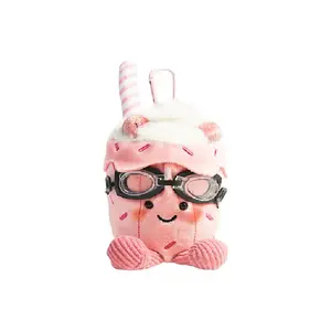 Плюшевый кулон Cute Coconut, Lemon Water, Strawberry Milkshake высотой 13 см MIC RABBIT