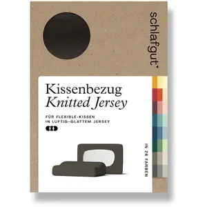 Наволочка Pure гибкая наволочка для подушки с поддержкой шеи из органического хлопка с эластаном, с резинкой, не требует глажки Schlafgut, Sand Deep