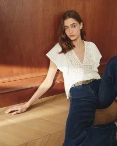 Женская однотонная футболка с коротким рукавом Lloyd's, белый