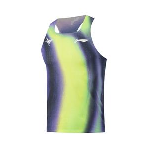 Мужской топ зеленый LINING, фиолетовый/зеленый