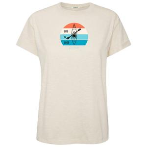 Женская футболка с надписью «Природа, хорошая жизнь, остановись!» Greenbomb, белый