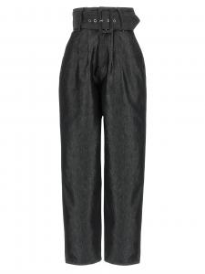 Джинсы с высокой талией ROTATE BIRGER CHRISTENSEN, черный