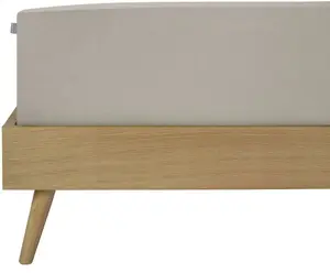 Простыня Schiesser "Elli, 97 % хлопка и 3 % эластана", для высоких матрасов и кроватей с пружинными матрасами, MADE IN GREEN от OEKO-TEX 150х200 см, 1 шт., цвет Helltaupe