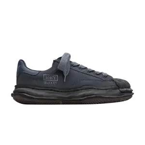 Кроссовки Maison Mihara Yasuhiro Blakey OG Sole Overdyed Canvas Low 'Black', черный