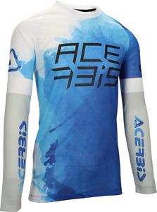 Мотокроссовая майка Acerbis j-windy vented watermark, Blue/White