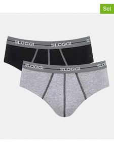 Sloggi Комплект из 2 трусов «Start» в черно-сером цвете