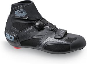 Велосипедные туфли, профессиональные шоссейные мужские велотуфли ZERO GORE 2, инновационная система застежки, Gore-Tex Sidi, черный