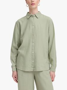 Футболка Ihlinno из льняной смеси ICHI, Tea