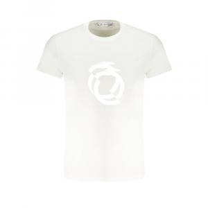 Белая хлопковая футболка Trussardi