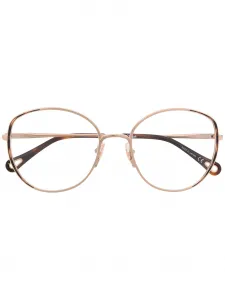 Очки в круглой оправе Chloé Eyewear, золотой