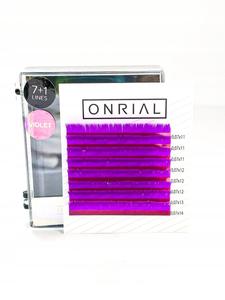 Цветные ресницы микс L 0,07 мм 11-14 Фиолетовый Inne