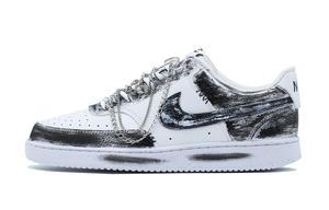 Nike Court Vision 1 Ultra, Vintage Distressed, Ruined Style легкие низкие скейтбордские кроссовки мужские Black White