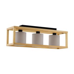 Потолочный светильник Eglo коричневый, черный, белый, капучино, 77/20/28 см