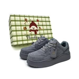 Нескользящие низкие кроссовки для женщин Nicolas.Li ., Gray