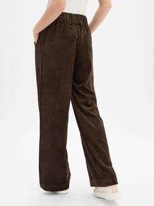 Marie Lund Широкие брюки в цвете Chocolate