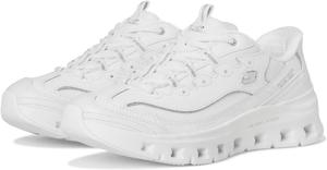 Кроссовки SKECHERS Glide-Step Pro Timeless Twist Hands Free Slip-Ins, цвет White Silver