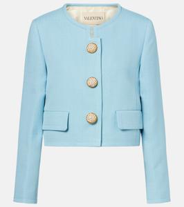 Куртка из парусины Valentino, Bluish Grey