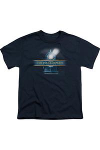 Футболка с коротким рукавом для детей с логотипом Polar Express Train Gildan, темно-синий